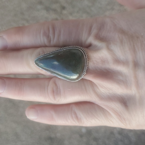 New Bloodstone 925 Silver Ring. - Picture 8 of 13